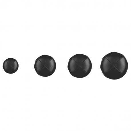 Bouton cuir veritable