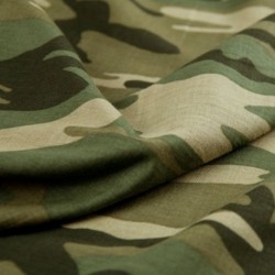 Tissu Camouflage Toile Serge