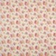 Tissu Coton Imprimé Fleur Ecru orange 