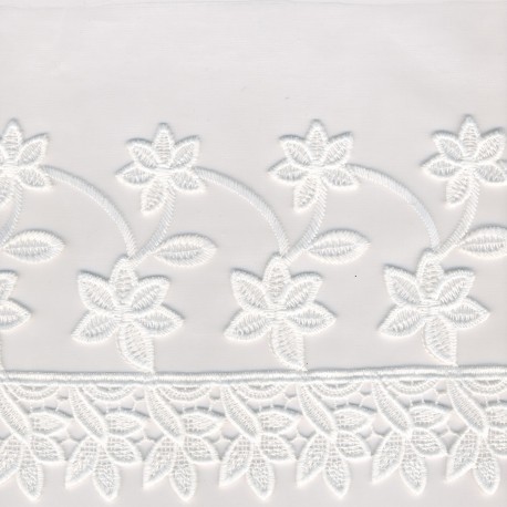 Guipure/voile 19,50 cm Blanc - 
