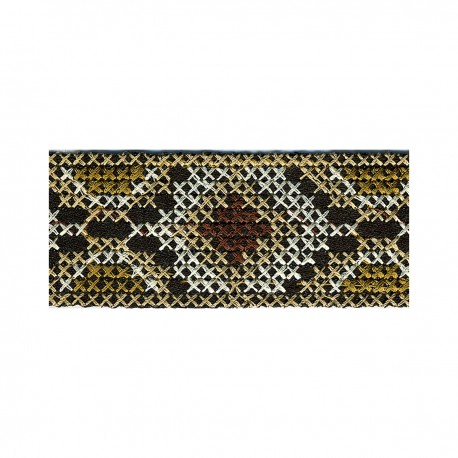 Galon jacquard inca thermocollant
