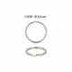 Anneaux porte-clés *8pcs Argent - 