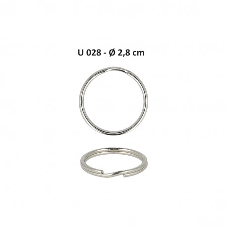 Anneaux porte-clés *8pcs Argent - 