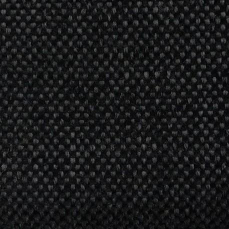 Tissu Jupiter Natte Lourd Aspect Chenille Noir 