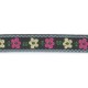 Jacquard fleurs 15mm