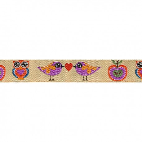 Gal jacquard oiseaux