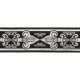 Galon jacquard fleurs lys