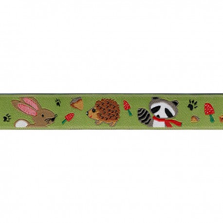 Galon jacquard animaux