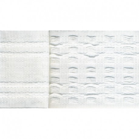 Ruban fronceur polypropyl Blanc - 
