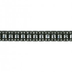 Strass au metre 13mm Noir - 