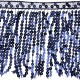Frange paillettes 150mm