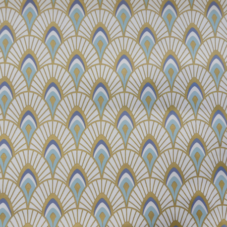Tissu Sophie Satin Naturel 
