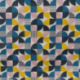 Tissu Bauhaus Imprimé Petrole 