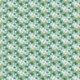 Tissu Carlota Imprimé Turquoise