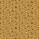 Tissu Hirondelle Imprimé Moutarde 
