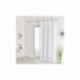 Tissu Rosa Etamine Unie Base Macramé Blanc