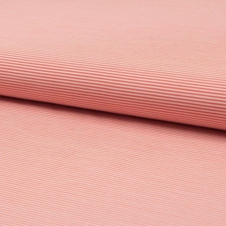 Tissu Rayure Bakery Orange 