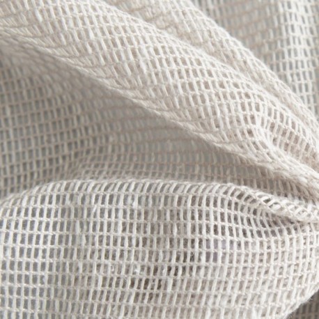 Tissu Origina Filet Uni Blanc 