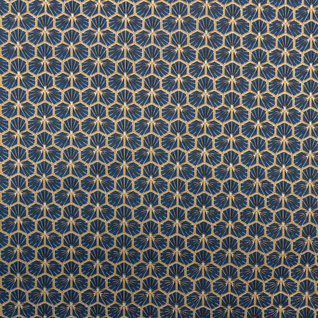 Tissu Riad Cretonne Petrole 
