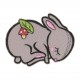 Ecusson animaux endormi - Lapin