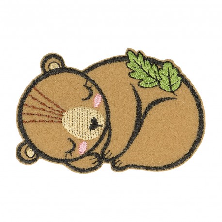 Ecusson animaux endormi - Ours