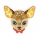 Ecusson animaux colorés - Biche