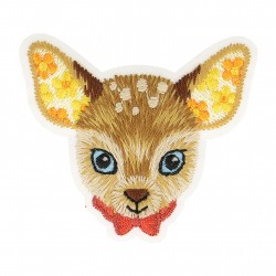 Ecusson animaux colorés - Biche