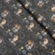 Tissu Tune Squad Imprimé Fond Noir