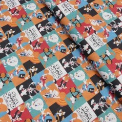 Tissu Tune Squad Imprimé Patchwork Multico 