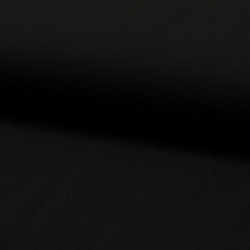 Tissu Viscose Uni Noir 