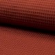 Tissu Nid D'abeille Uni Terracotta