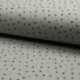 Tissu Jersey Matelassé Pois Multi Fond Gris 