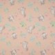 Tissu Jersey Coton Imprimé Elephant Rose