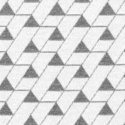 Tissu Jacquard Mini Triangles Gris