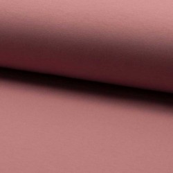 Tissu Jogging Uni Vieux Rose