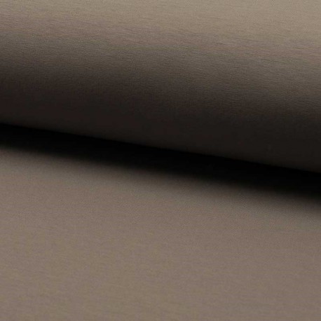 Tissu Jogging Uni Taupe