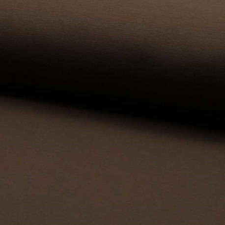 Tissu Jogging Uni Marron