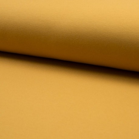Tissu Jogging Uni Ocre 