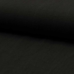 Tissu Lin Lavé Noir