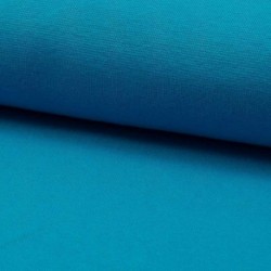 Tissu Bord Cote Uni Turquoise