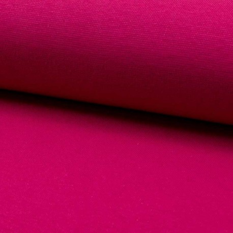 Tissu Bord Cote Uni Fuchsia