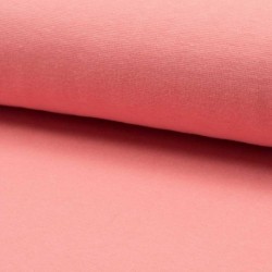 Tissu Bord Cote Uni Corail 