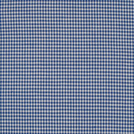 Tissu Petit Vichy Bleu 