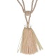 Embrasse pompon organdy perle diamant