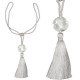 Embrasse pompon perle diamant