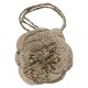 Magnet fleur en jute
