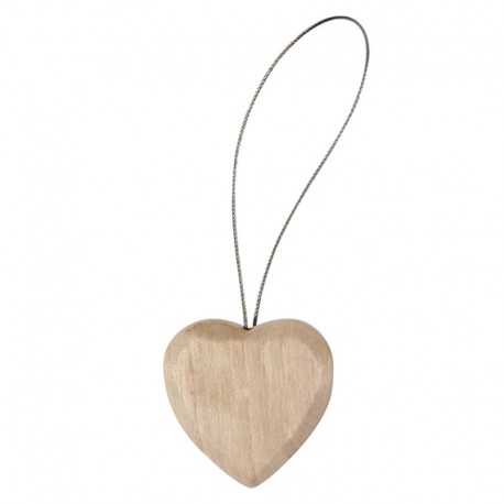 Magnet en bois coeur