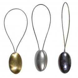 Magnet ovale avec câble acier