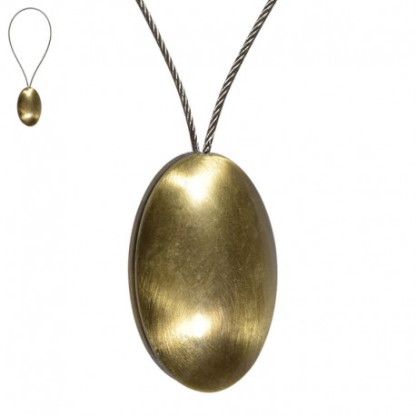 Magnet ovale avec câble acier