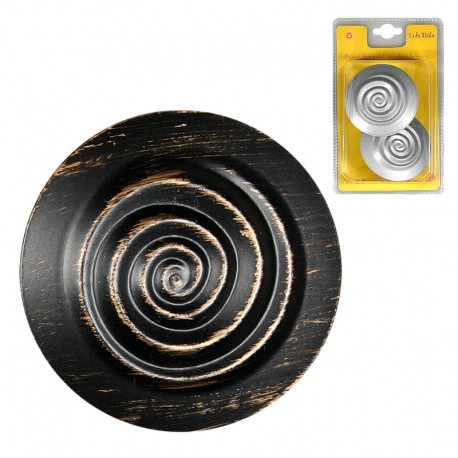 Pinces à rideaux rondes en métal x2
